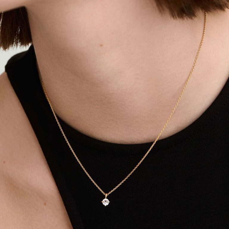 گردنبند توپاز گرد