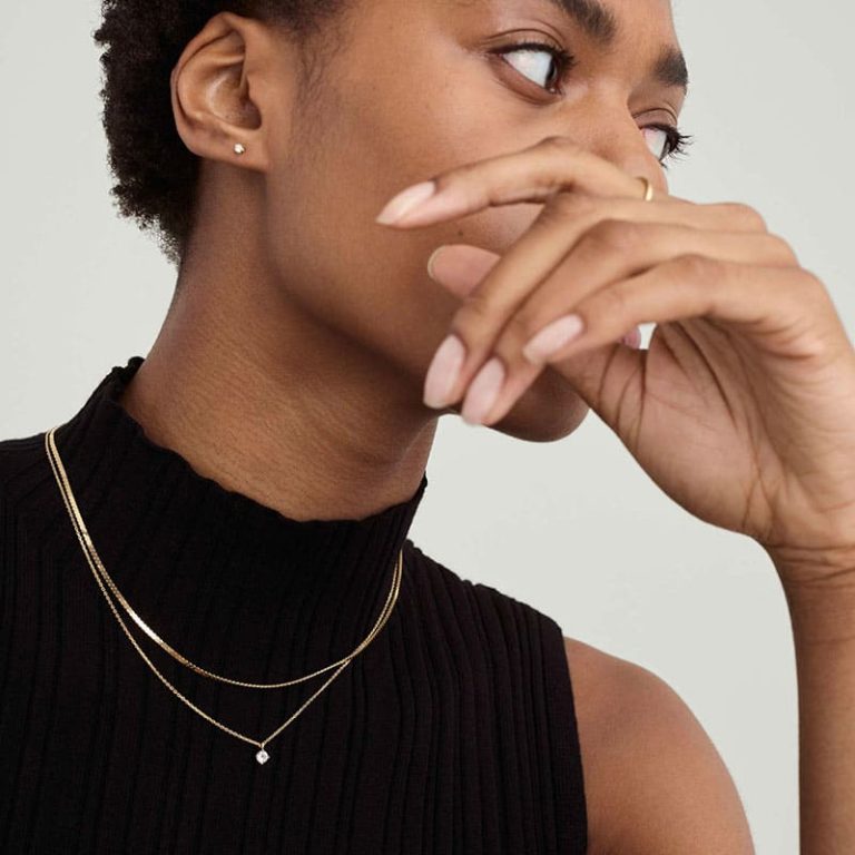 گردنبند توپاز گرد