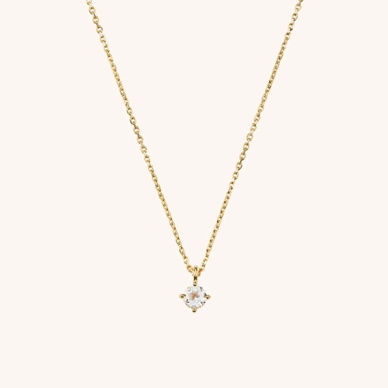 گردنبند توپاز گرد