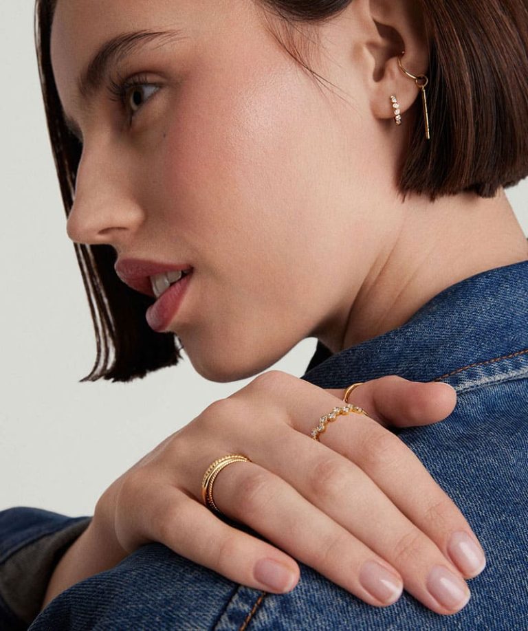 انگشتر زیگ زاگ الماس