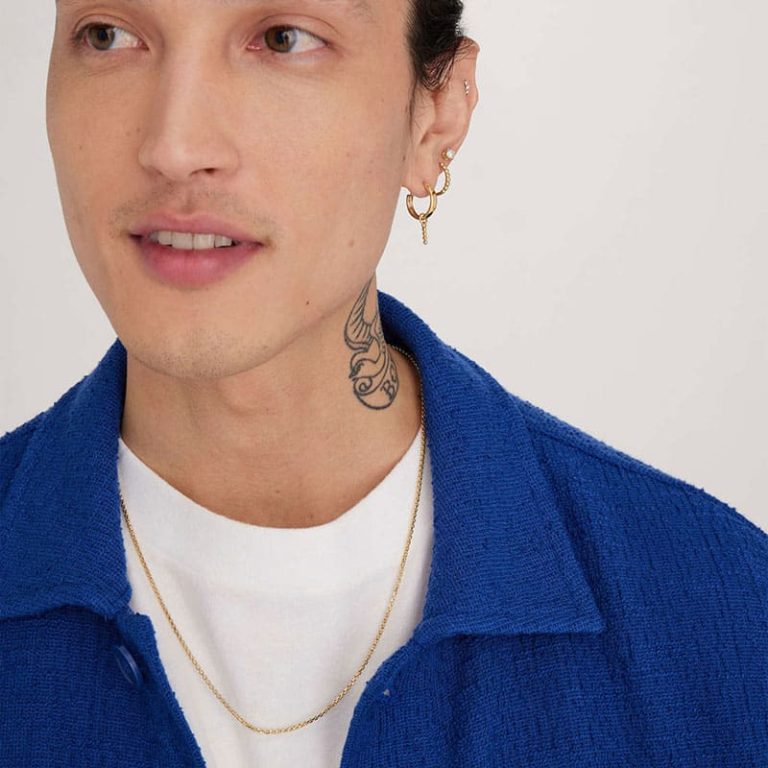 گردنبند زنجیره ای جعبه گرد